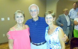 Elaine Bundyk, Dick Brown and Janet Becker with Whitney Garguilo and Jim Harter in the background.